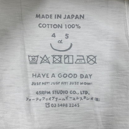 【中古品】【レディース】 45Rフォーティファイブアール 葉山ものがたり モントックンべタッチプリントの90845星Tシャツ 半袖 トップス 168-250701-as-17-izu サイズ：3 カラー：ホワイト 万代Net店