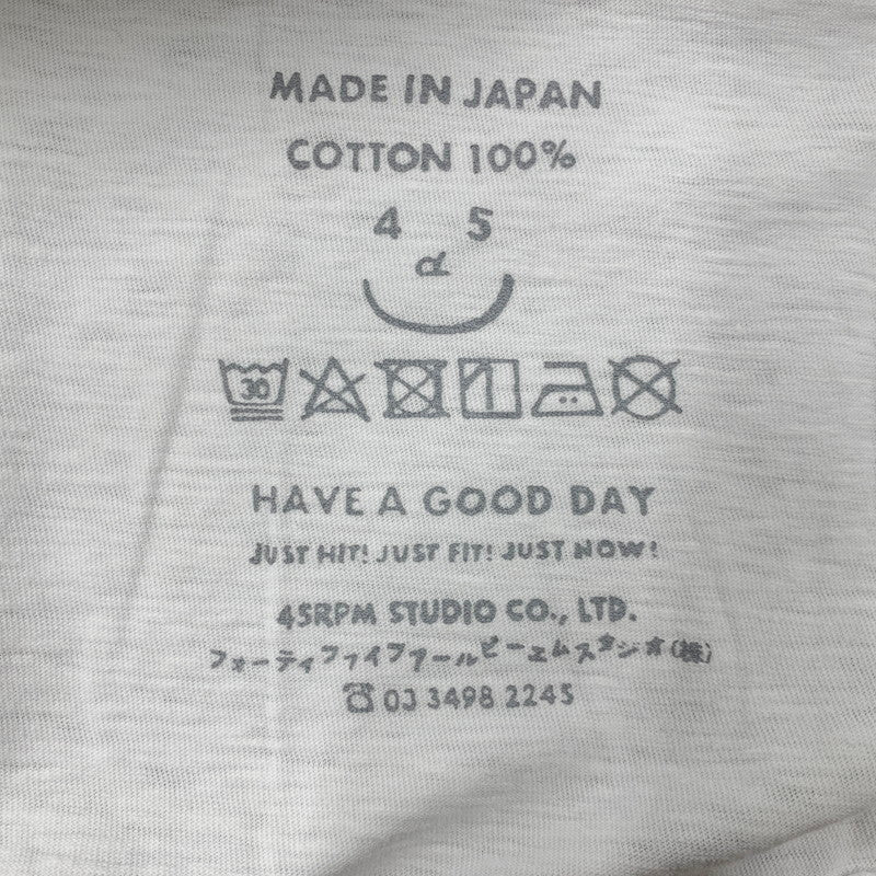 【中古品】【レディース】 45R フォーティファイブアール 葉山ものがたり コノッキくんTシャツ 半袖 トップス 168-250701-as-15-izu サイズ：3 カラー：ホワイト 万代Net店