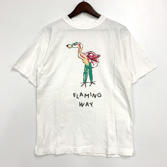 【中古品】【レディース】 45R フォーティファイブアール フラミングウェイべタッチプリントの90845星Tシャツ 半袖 トップス 168-250701-as-16-izu サイズ：2 カラー：ホワイト 万代Net店