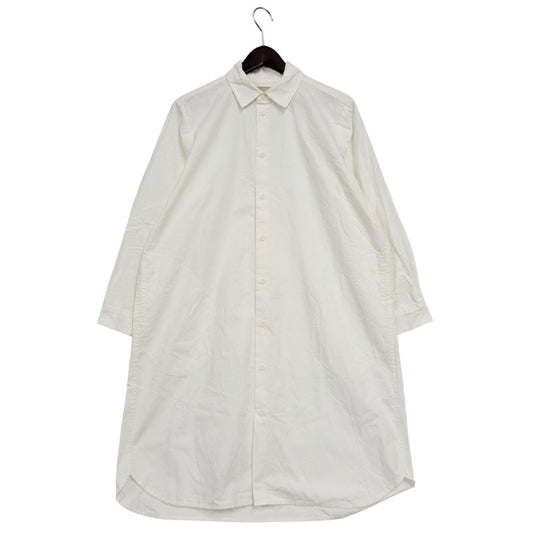 【中古品】【レディース】 中川政七商店 COTTON LONG SHIRT ONE PIECE コットン ロング シャツ ワンピース 168-250702-as-31-izu カラー：ホワイト 万代Net店