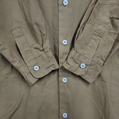 【中古品】【レディース】 中川政七商店 COTTON LONG SHIRT ONE PIECE コットン ロング シャツ ワンピース 168-250702-as-32-izu カラー：ブラウン 万代Net店