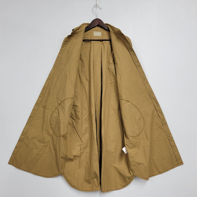 【中古品】【レディース】 中川政七商店 COTTON LONG SHIRT ONE PIECE コットン ロング シャツ ワンピース 168-250702-as-32-izu カラー：ブラウン 万代Net店