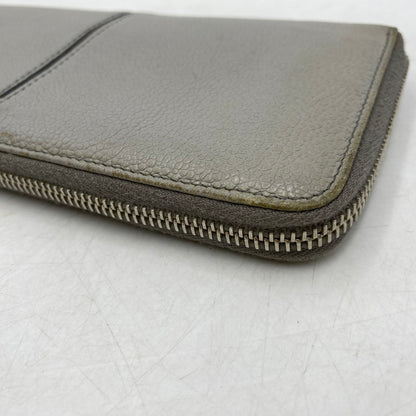 【中古品】【メンズ】 イタリア製 ラウンドファスナー長財布 ロングウォレット サイフ 200-250706-ma-03-izu カラー：GRAY 万代Net店