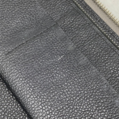 【中古品】【メンズ】 イタリア製 ラウンドファスナー長財布 ロングウォレット サイフ 200-250706-ma-03-izu カラー：GRAY 万代Net店