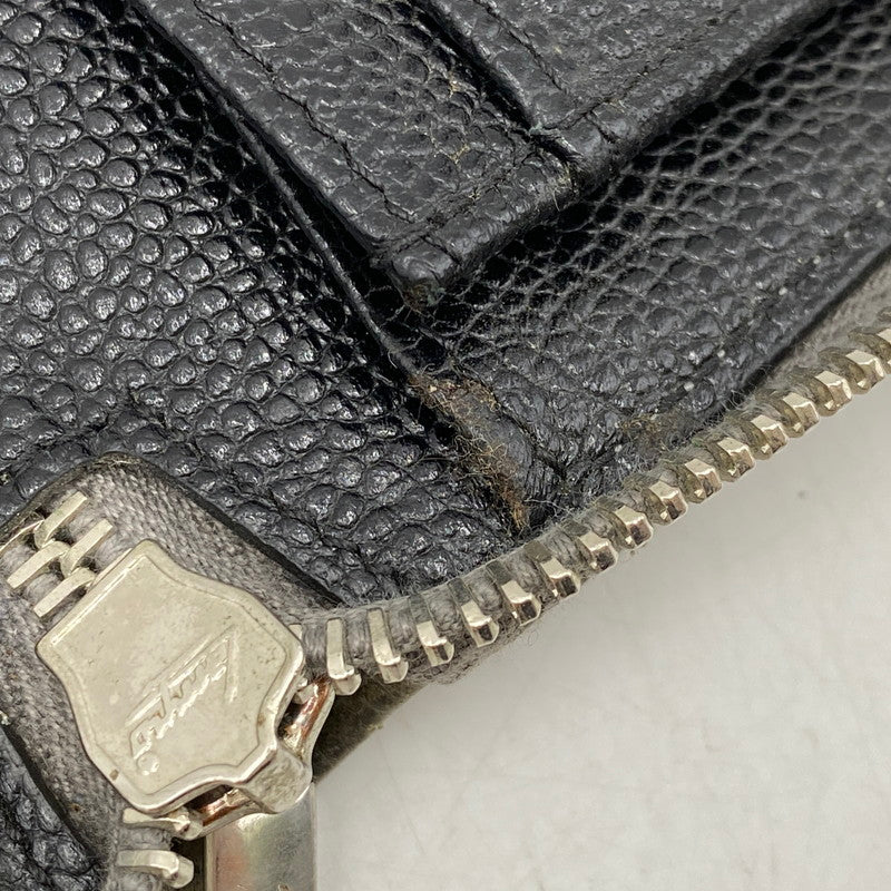 【中古品】【メンズ】 イタリア製 ラウンドファスナー長財布 ロングウォレット サイフ 200-250706-ma-03-izu カラー：GRAY 万代Net店