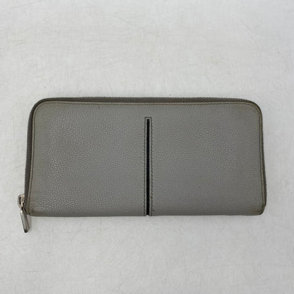 【中古品】【メンズ】 イタリア製 ラウンドファスナー長財布 ロングウォレット サイフ 200-250706-ma-03-izu カラー：GRAY 万代Net店