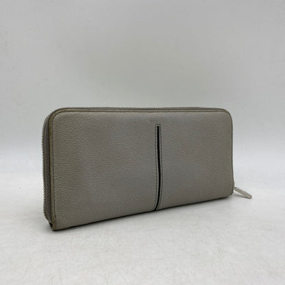 【中古品】【メンズ】 イタリア製 ラウンドファスナー長財布 ロングウォレット サイフ 200-250706-ma-03-izu カラー：GRAY 万代Net店
