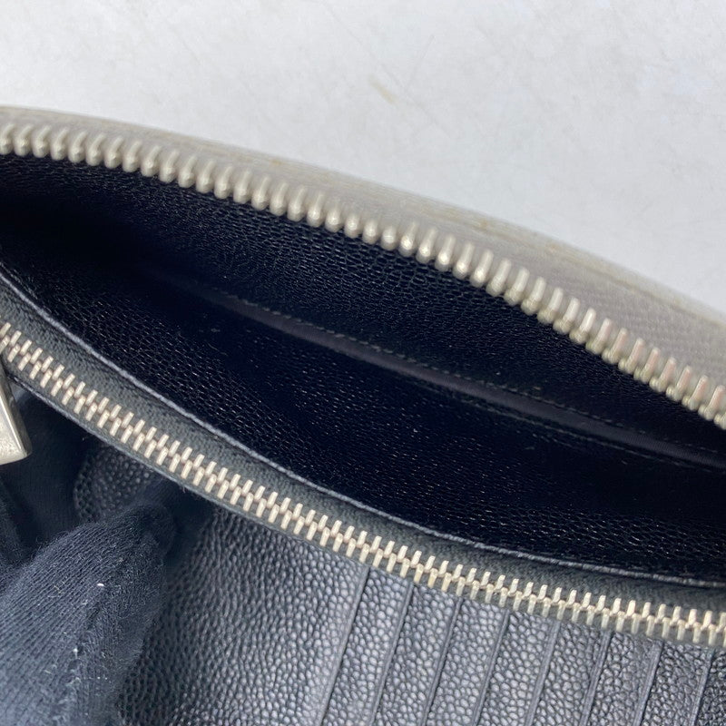 【中古品】【メンズ】 イタリア製 ラウンドファスナー長財布 ロングウォレット サイフ 200-250706-ma-03-izu カラー：GRAY 万代Net店