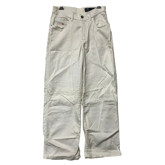 【中古品】【レディース】 DIESEL ディーゼル WIDEE-NE-F DAMAGE DENIM PANTS 0684U ダメージ デニムパンツ ジーンズ ボトムス 171-250707-as-25-izu サイズ：25 カラー：ホワイト 万代Net店