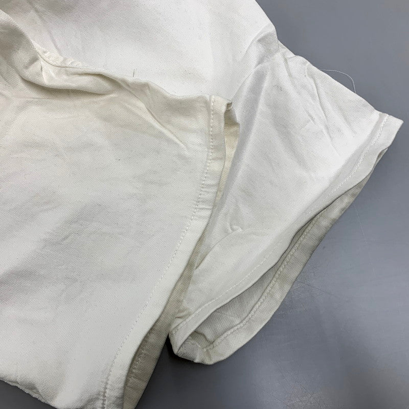 【中古品】【レディース】 WIDEE-NE-F DAMAGE DENIM PANTS 0684U ダメージ デニムパンツ ジーンズ ボトムス 171-250707-as-25-izu サイズ：25 カラー：ホワイト 万代Net店