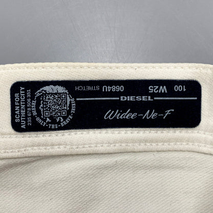 【中古品】【レディース】 WIDEE-NE-F DAMAGE DENIM PANTS 0684U ダメージ デニムパンツ ジーンズ ボトムス 171-250707-as-25-izu サイズ：25 カラー：ホワイト 万代Net店