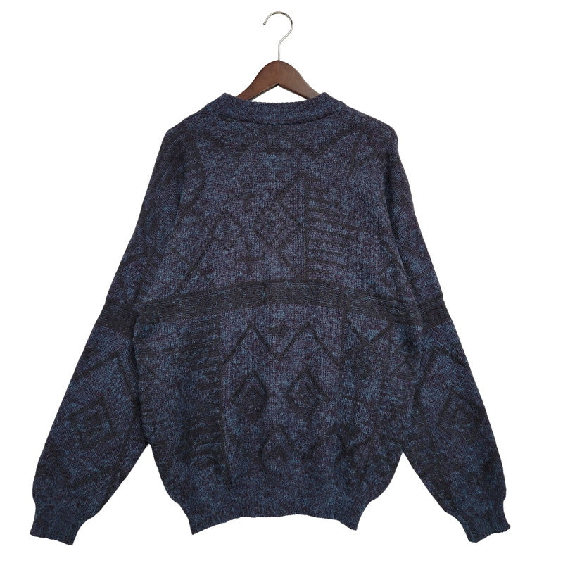 【中古品】【メンズ】 APART APOLDA KNIT SWEATER ニット トップス 146-250722-rk-01-izu サイズ：L カラー：ネイビー 万代Net店