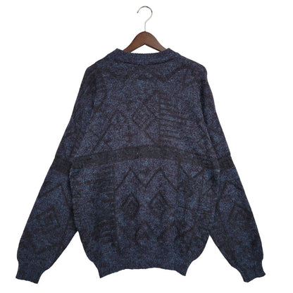 【中古品】【メンズ】 APART APOLDA KNIT SWEATER ニット トップス 146-250722-rk-01-izu サイズ：L カラー：ネイビー 万代Net店