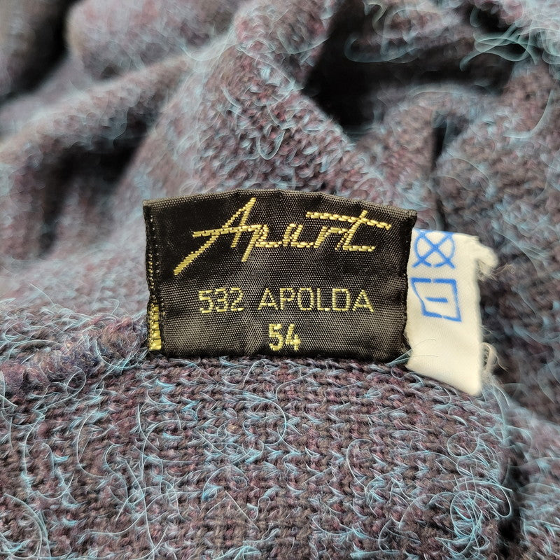 【中古品】【メンズ】 APART APOLDA KNIT SWEATER ニット トップス 146-250722-rk-01-izu サイズ：L カラー：ネイビー 万代Net店