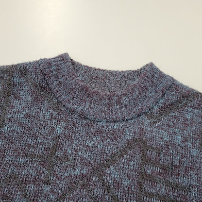 【中古品】【メンズ】 APART APOLDA KNIT SWEATER ニット トップス 146-250722-rk-01-izu サイズ：L カラー：ネイビー 万代Net店