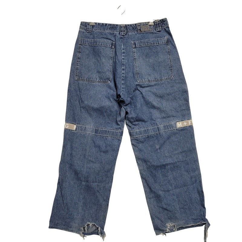 【現状渡し品】【メンズ】 MARITHE + FRANCOIS GIRBAUD マリテフランソワジルボー GM9667 SHUTTLE DENIM PANTS シャトル デニム パンツ 157-250703-rk-14-izu サイズ：38 カラー：インディゴ 万代Net店