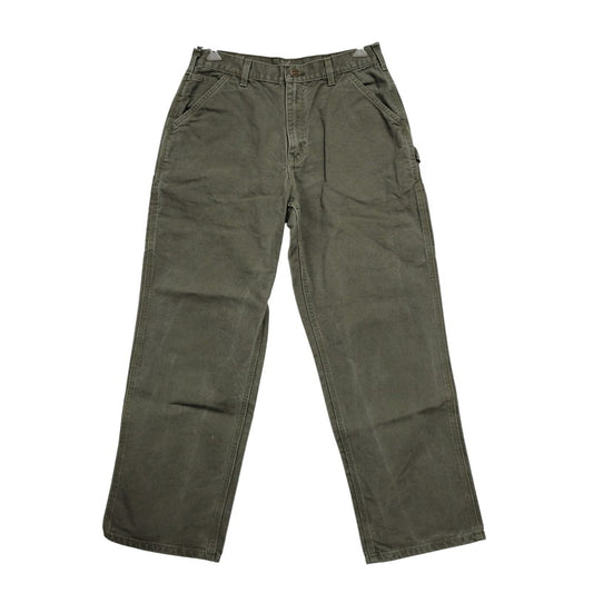 【中古品】【メンズ】 Carhartt カーハート B11 MOS メキシコ製 PAINTER PANTS ペインター パンツ スラックス ボトムス 157-250703-rk-15-izu サイズ：34×32 カラー：モスグリーン 万代Net店