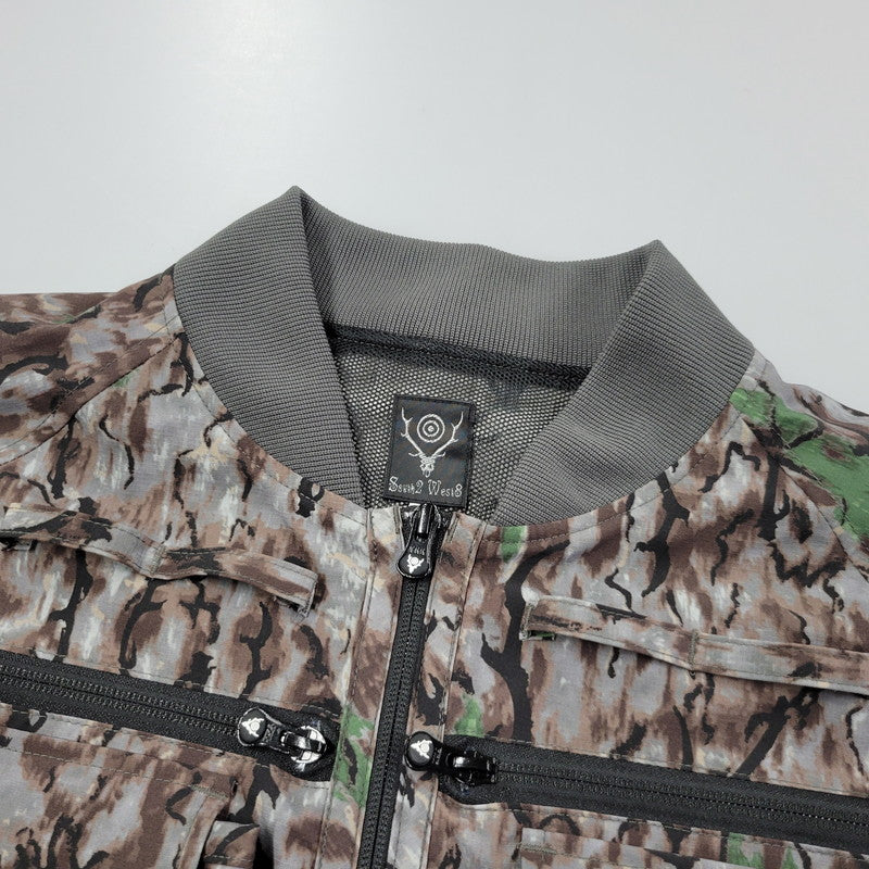 【中古美品】【メンズ】 South2 West8 サウスツーウェストエイト MULTI-POCKET ZIPPED 2WAY JACKET - POLY RIPSTOP / CAMO PT. KP797 マルチポケット 2WAY ジャケット アウター 140-250704-ay-04-izu サイズ：L カラー：マルチ 万代Net店