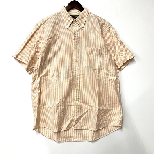 【中古品】【メンズ】 CHAPS RALPH LAUREN チャップスラルフローレン SS BD SHIRT STRIPE ショートスリーブ ボタンダウン シャツ ストライプ 半袖 トップス 146-250707-as-18-izu サイズ：L カラー：ホワイト×オレンジ 万代Net店