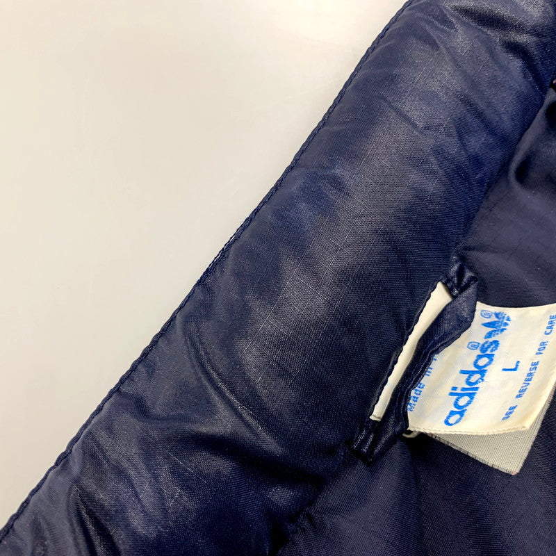 【中古品】【メンズ】 adidas アディダス NYLON JACKET ナイロンジャケット フィリピン製 アウター 146-250708-as-20-izu サイズ：L カラー：ネイビー 万代Net店