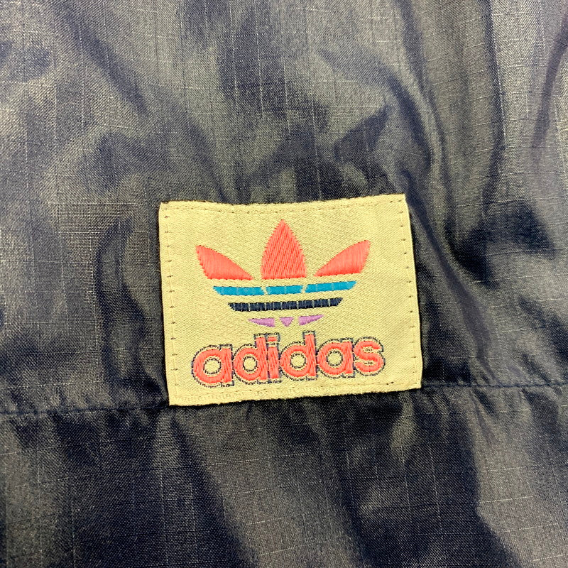 【中古品】【メンズ】 adidas アディダス NYLON JACKET ナイロンジャケット フィリピン製 アウター 146-250708-as-20-izu サイズ：L カラー：ネイビー 万代Net店