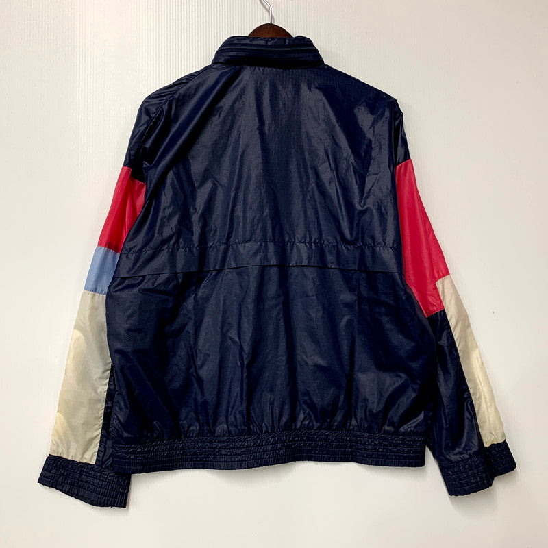 【中古品】【メンズ】 adidas アディダス NYLON JACKET ナイロンジャケット フィリピン製 アウター 146-250708-as-20-izu サイズ：L カラー：ネイビー 万代Net店