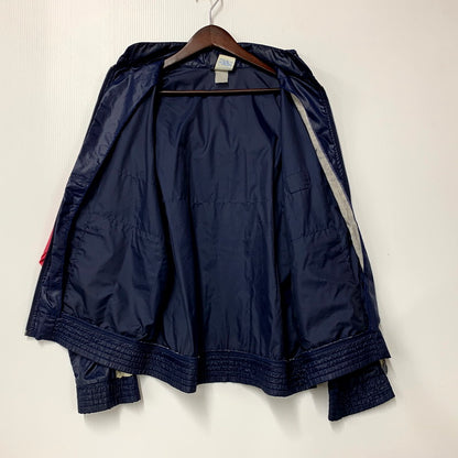【中古品】【メンズ】 adidas アディダス NYLON JACKET ナイロンジャケット フィリピン製 アウター 146-250708-as-20-izu サイズ：L カラー：ネイビー 万代Net店