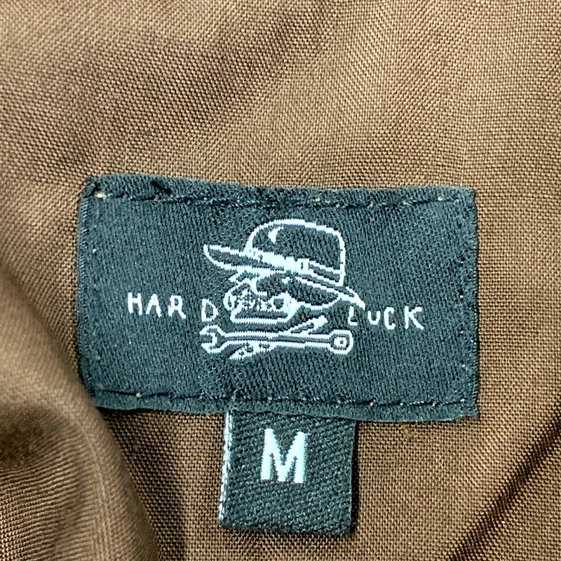 【中古美品】【メンズ】 HARD LUCK ハードラック GUAYABERA SHIRT グアヤベラシャツ キューバシャツ 半袖 トップス 142-250705-ma-02-izu サイズ：M カラー：BROWN 万代Net店