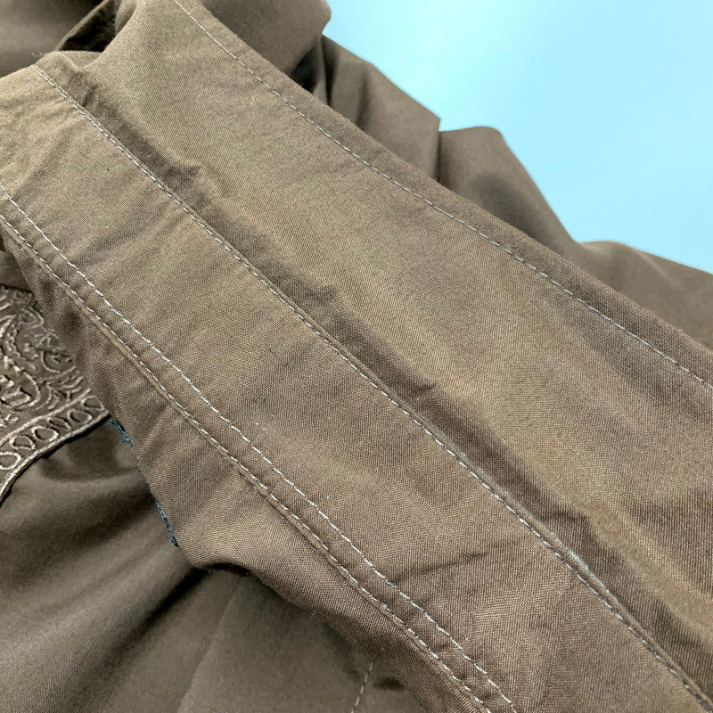 【中古美品】【メンズ】 HARD LUCK ハードラック GUAYABERA SHIRT グアヤベラシャツ キューバシャツ 半袖 トップス 142-250705-ma-02-izu サイズ：M カラー：BROWN 万代Net店