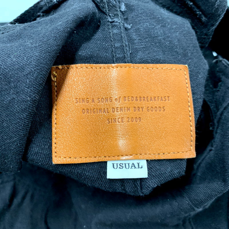 【中古品】【レディース】 BED&BREAKFAST ベッドアンドブレックファスト STRETCH OVERALL 8059500030 ストレッチ オーバーオール 168-250710-as-14-izu サイズ：USUAL カラー：ブラック 万代Net店