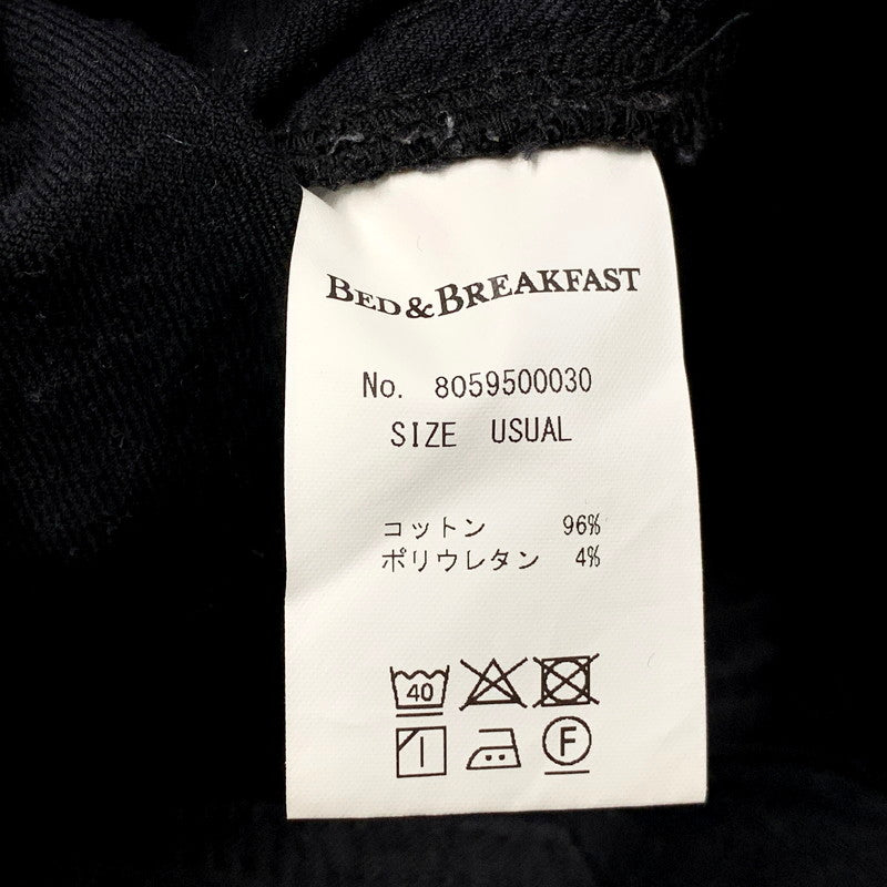 【中古品】【レディース】 BED&BREAKFAST ベッドアンドブレックファスト STRETCH OVERALL 8059500030 ストレッチ オーバーオール 168-250710-as-14-izu サイズ：USUAL カラー：ブラック 万代Net店