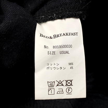 【中古品】【レディース】 BED&BREAKFAST ベッドアンドブレックファスト STRETCH OVERALL 8059500030 ストレッチ オーバーオール 168-250710-as-14-izu サイズ：USUAL カラー：ブラック 万代Net店