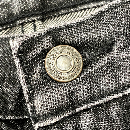 【中古美品】【メンズ】 Levi's リーバイス × UNDERCOVER アンダーカバー BIG-E BAGGY JEANS 001YZ-0000 バギー ジーンズ パンツ ボトムス 151-250706-as-10-izu サイズ：28×32 カラー：ブラック 万代Net店