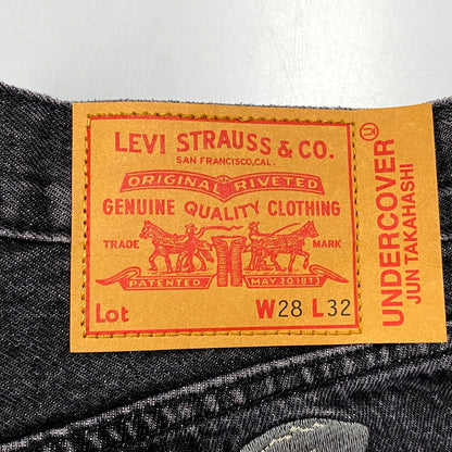 【中古美品】【メンズ】 Levi's リーバイス × UNDERCOVER アンダーカバー BIG-E BAGGY JEANS 001YZ-0000 バギー ジーンズ パンツ ボトムス 151-250706-as-10-izu サイズ：28×32 カラー：ブラック 万代Net店