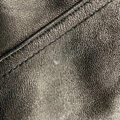 【現状渡し品】【メンズ】 D'HOMME A HOMME ドム アオム 44-198 SHEEPSKIN LEATHER JACKET シープスキン レザー ジャケット トップス アウター 146-250713-ya-06-izu サイズ：M カラー：BLACK 万代Net店