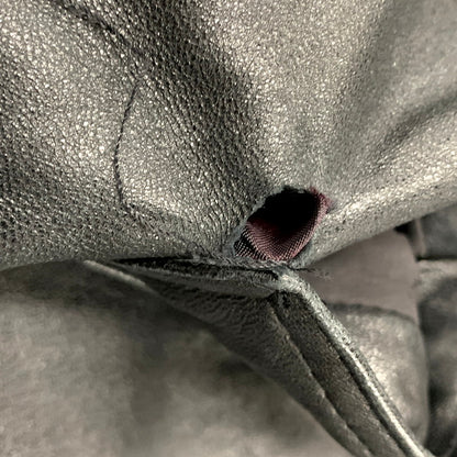 【現状渡し品】【メンズ】 D'HOMME A HOMME ドム アオム 44-198 SHEEPSKIN LEATHER JACKET シープスキン レザー ジャケット トップス アウター 146-250713-ya-06-izu サイズ：M カラー：BLACK 万代Net店