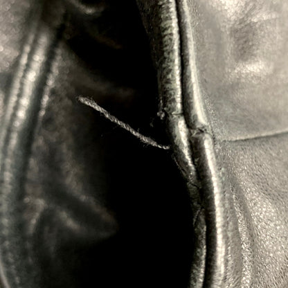 【現状渡し品】【メンズ】 D'HOMME A HOMME ドム アオム 44-198 SHEEPSKIN LEATHER JACKET シープスキン レザー ジャケット トップス アウター 146-250713-ya-06-izu サイズ：M カラー：BLACK 万代Net店