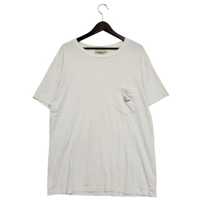 【現状渡し品】【メンズ】 MAISON KITSUNE メゾンキツネ SS POCKET TEE BM00107AT1515 ショートスリーブ ポケット Tシャツ 半袖 トップス 141-250710-as-52-izu サイズ：L カラー：ホワイト 万代Net店