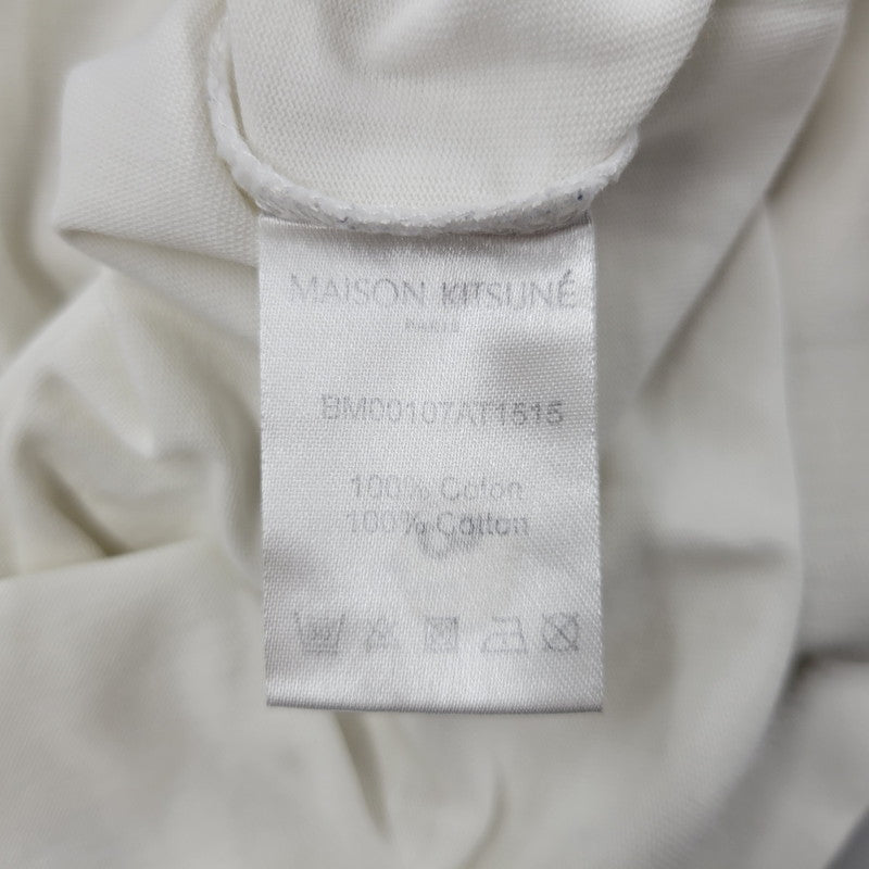 【現状渡し品】【メンズ】 MAISON KITSUNE メゾンキツネ SS POCKET TEE BM00107AT1515 ショートスリーブ ポケット Tシャツ 半袖 トップス 141-250710-as-52-izu サイズ：L カラー：ホワイト 万代Net店