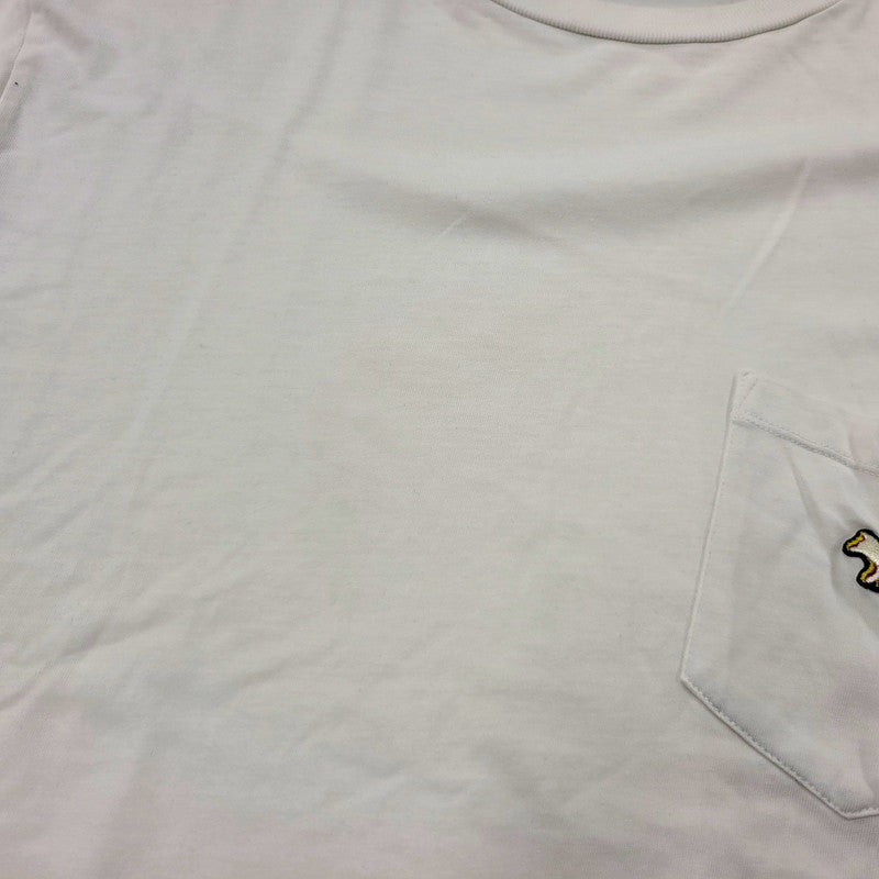 【現状渡し品】【メンズ】 MAISON KITSUNE メゾンキツネ SS POCKET TEE BM00107AT1515 ショートスリーブ ポケット Tシャツ 半袖 トップス 141-250710-as-52-izu サイズ：L カラー：ホワイト 万代Net店