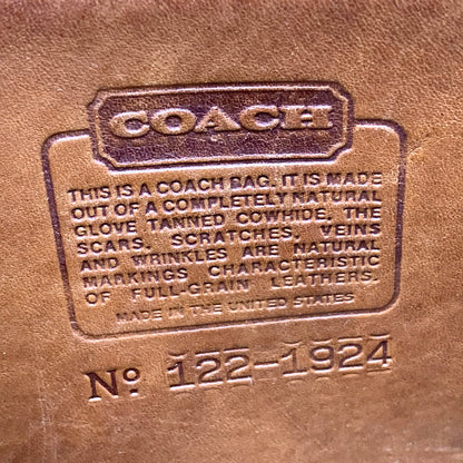 【現状渡し品】【メンズ/レディース】 OLD COACH オールド コーチ LEATHER SHOULDER BAG 122 レザー ショルダーバッグ USA製 カバン 鞄 180-250707-as-01-izu カラー：ブラウン 万代Net店