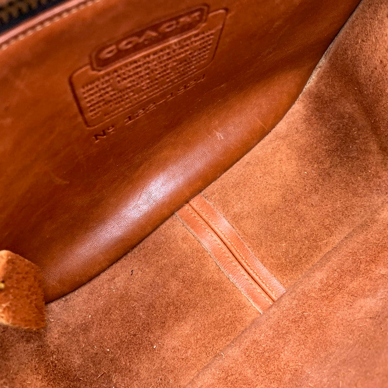 【現状渡し品】【メンズ/レディース】 OLD COACH オールド コーチ LEATHER SHOULDER BAG 122 レザー ショルダーバッグ USA製 カバン 鞄 180-250707-as-01-izu カラー：ブラウン 万代Net店