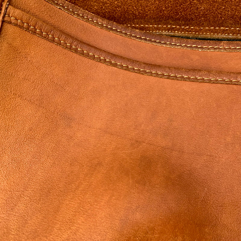 【現状渡し品】【メンズ/レディース】 OLD COACH オールド コーチ LEATHER SHOULDER BAG 122 レザー ショルダーバッグ USA製 カバン 鞄 180-250707-as-01-izu カラー：ブラウン 万代Net店