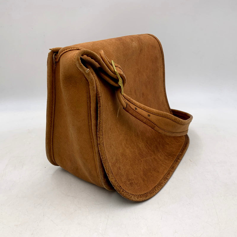 【現状渡し品】【メンズ/レディース】 OLD COACH オールド コーチ LEATHER SHOULDER BAG 122 レザー ショルダーバッグ USA製 カバン 鞄 180-250707-as-01-izu カラー：ブラウン 万代Net店