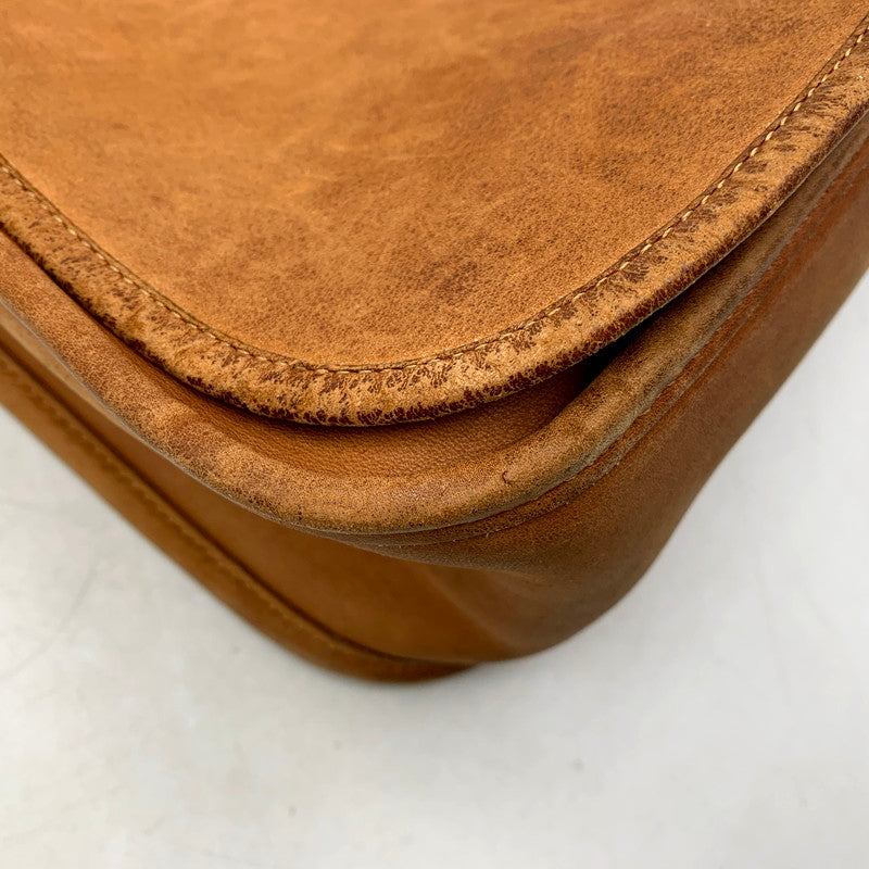 【現状渡し品】【メンズ/レディース】 OLD COACH オールド コーチ LEATHER SHOULDER BAG 122 レザー ショルダーバッグ USA製 カバン 鞄 180-250707-as-01-izu カラー：ブラウン 万代Net店