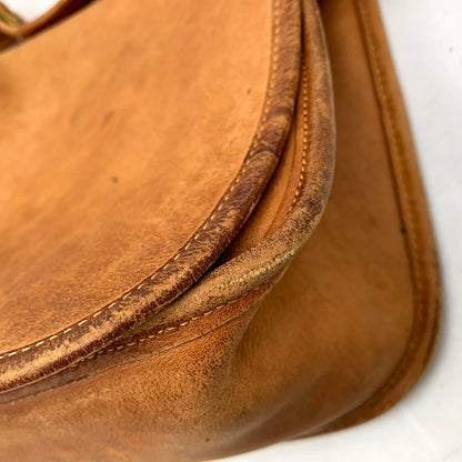【現状渡し品】【メンズ/レディース】 OLD COACH オールド コーチ LEATHER SHOULDER BAG 122 レザー ショルダーバッグ USA製 カバン 鞄 180-250707-as-01-izu カラー：ブラウン 万代Net店