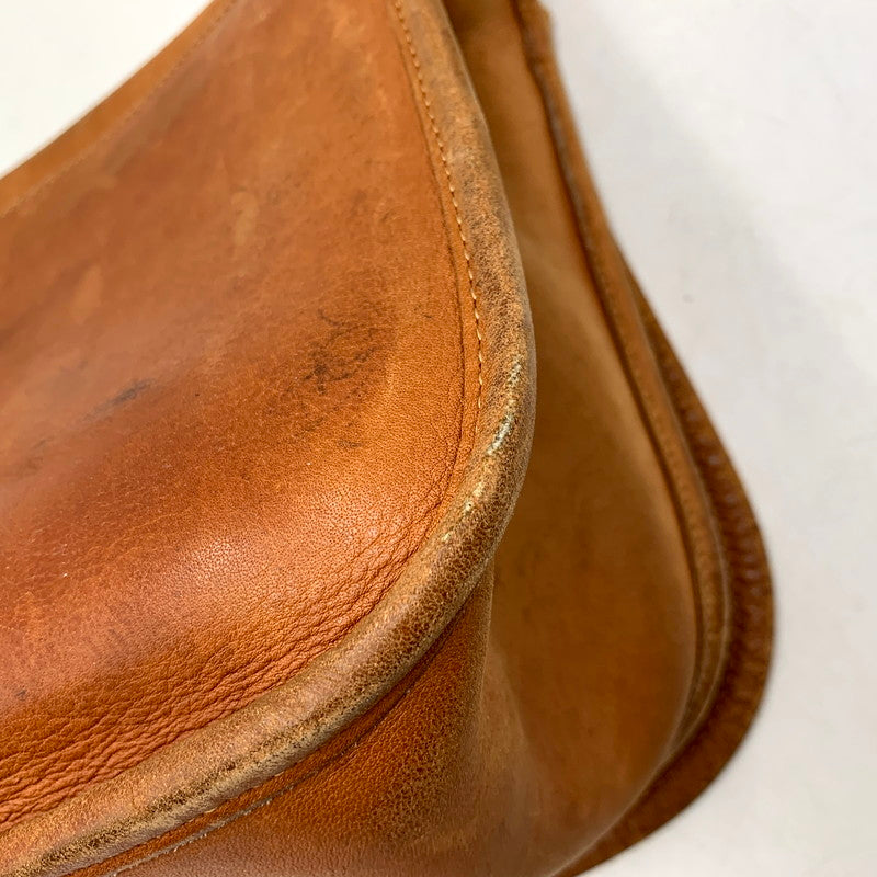 【現状渡し品】【メンズ/レディース】 OLD COACH オールド コーチ LEATHER SHOULDER BAG 122 レザー ショルダーバッグ USA製 カバン 鞄 180-250707-as-01-izu カラー：ブラウン 万代Net店