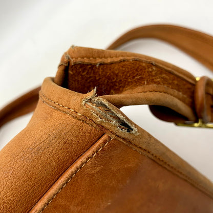 【現状渡し品】【メンズ/レディース】 OLD COACH オールド コーチ LEATHER SHOULDER BAG 122 レザー ショルダーバッグ USA製 カバン 鞄 180-250707-as-01-izu カラー：ブラウン 万代Net店