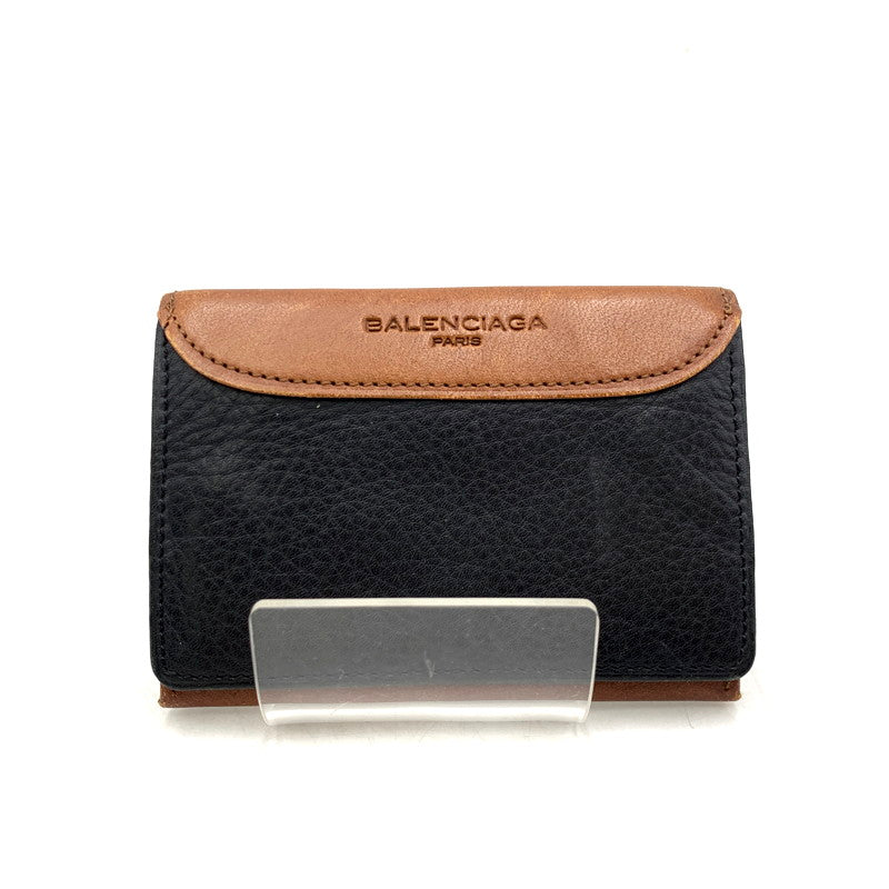 【中古品】 OLD BALENCIAGA オールド バレンシアガ LEATHER CARD CASE レザー カードケース 183-250712-rk-17-izu カラー：ブラック×ブラウン 万代Net店
