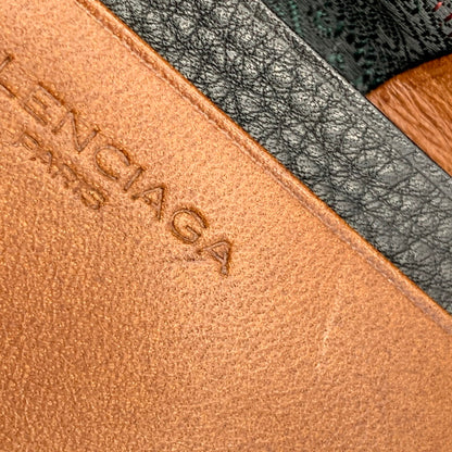 【中古品】 OLD BALENCIAGA オールド バレンシアガ LEATHER CARD CASE レザー カードケース 183-250712-rk-17-izu カラー：ブラック×ブラウン 万代Net店